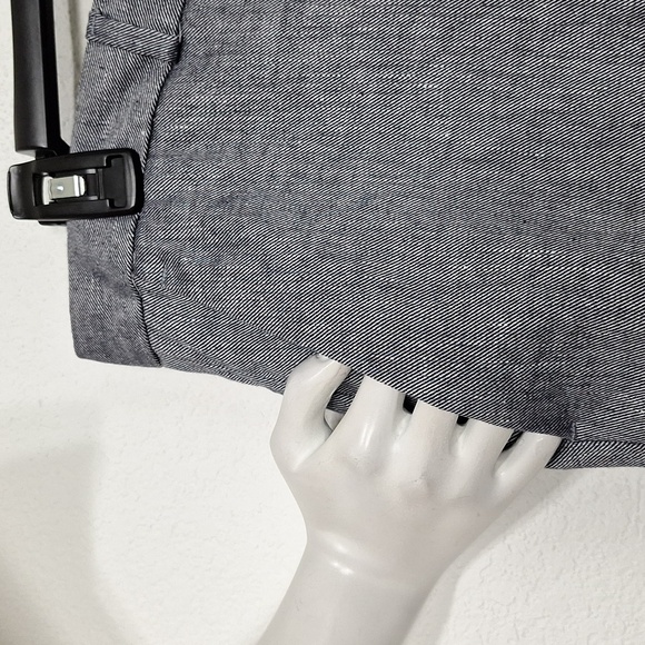 Banana Republic Gray Avery Preppy Lagenlook Linen Blend Trouser Pants Size 16L - Picture 7 of 12